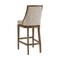 Alaterre Furniture Ellie Bar Height Stool with Back, Brown, 2PK ANEL04FDCR2 - alternate 4